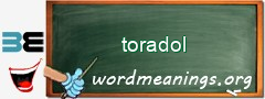 WordMeaning blackboard for toradol